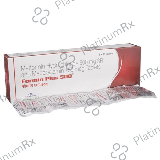 Formin Plus 500 Tablet SR 10s