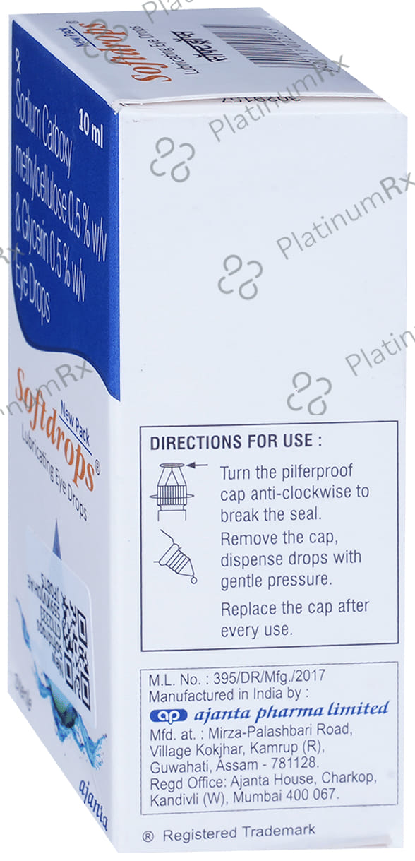 New Softdrops Lubricating Eye Drop 10ml