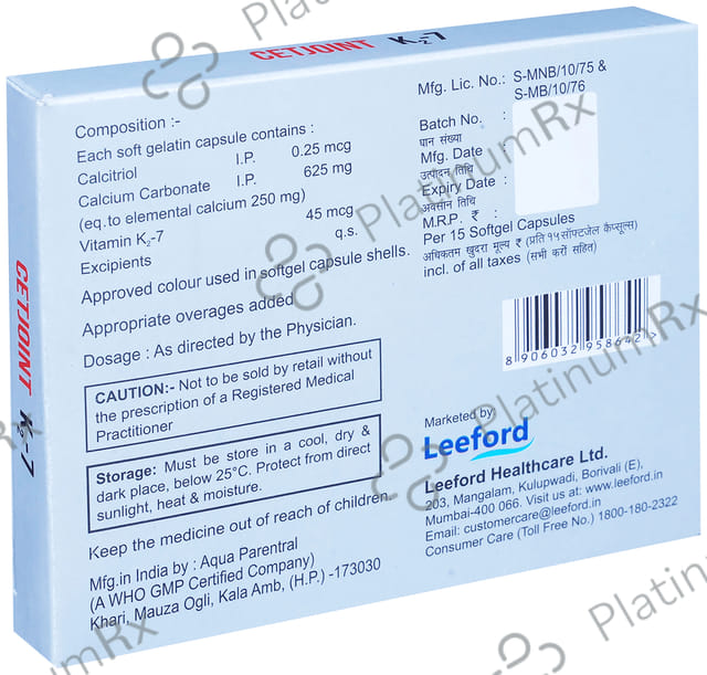 Cetjoint K2 7 Capsule 15s