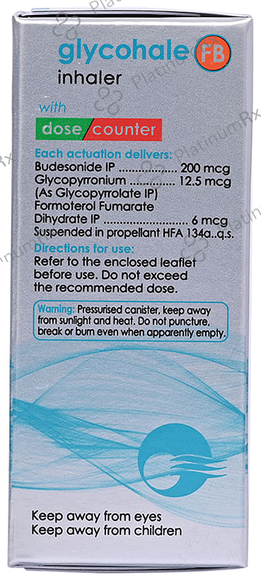 Glycohale FB 12.5/6/200mcg Inhaler 120MDI
