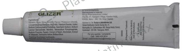 Glizer Natural Teeth Whitener Toothpaste 100gm