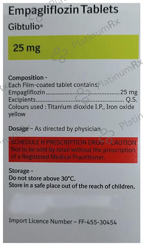 Gibtulio 25mg Tablet 10s
