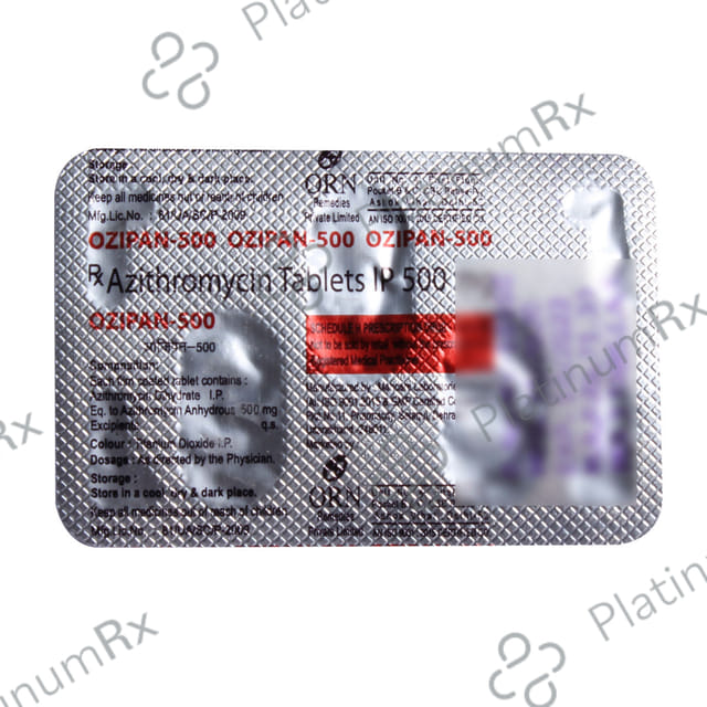 Ozipan 500mg Tablet 3s