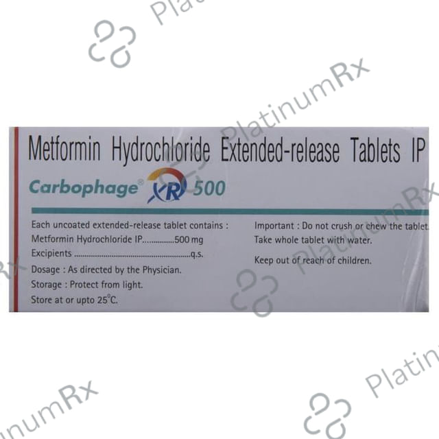 Carbophage XR 500mg Tablet ER 10s