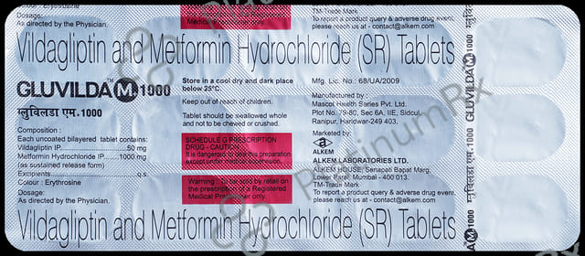 Gluvilda M 1000/50mg Tablet 15s