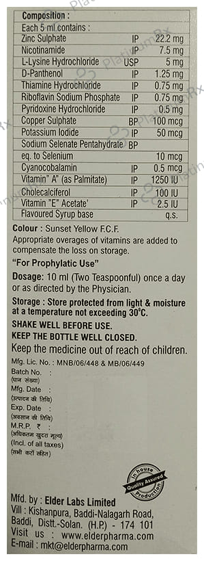 Zyncodel Delicious Mixed Fruit Syrup 200ml