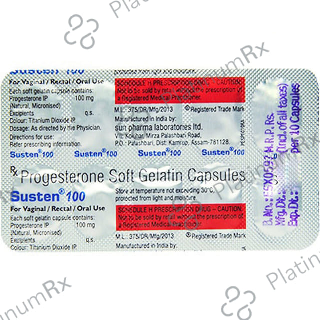 Susten 100mg Tablet VT 10s