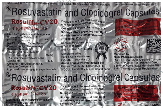 Rosulife CV 20/75mg Tablet 10s