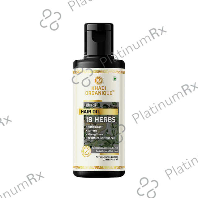 Khadi Organique Khadi Hair Oil 18 Herbs Paraben & Mineral Oil Free
