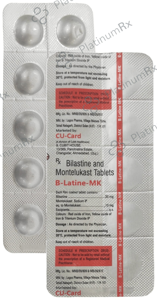 B Latine MK 20mg/10mg Tablet