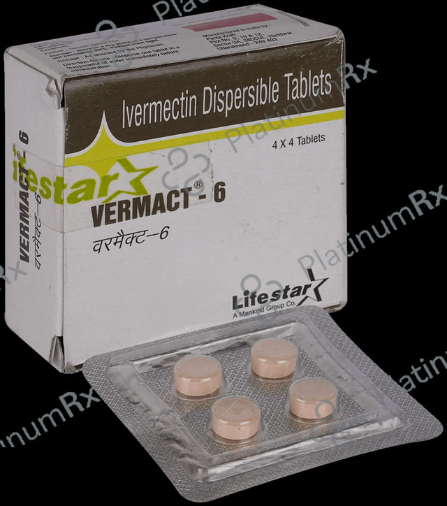Vermact 6mg Tablet DT 4s