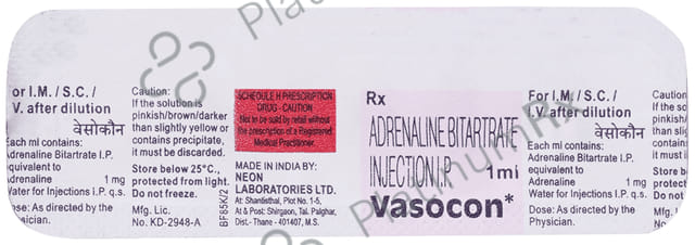 Vasocon 1mg Injection 1ml