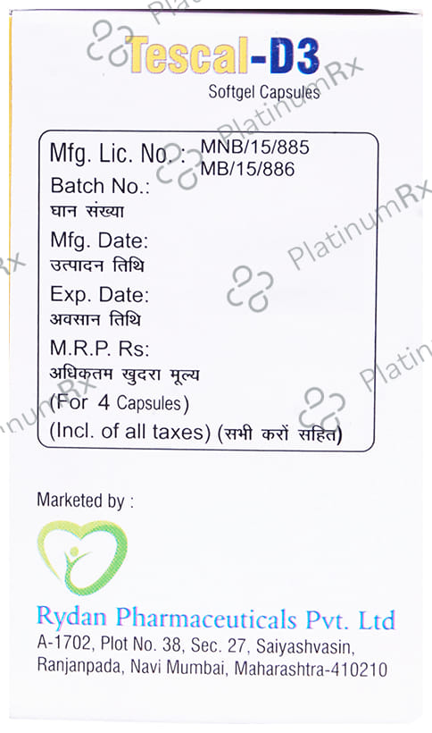 Tescal-D3 Softgel Capsule