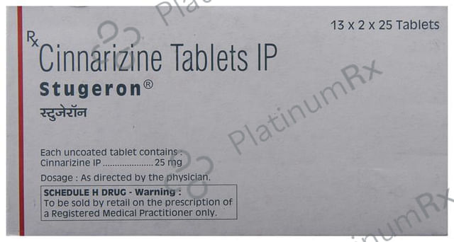 Stugeron 25mg Tablet 25s
