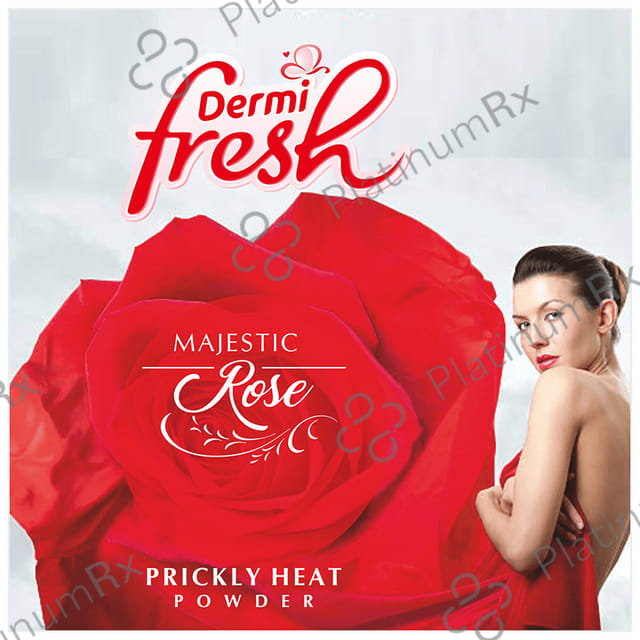 Dermifresh Prickly Heat Majestic Rose Flavour Powder 150gm