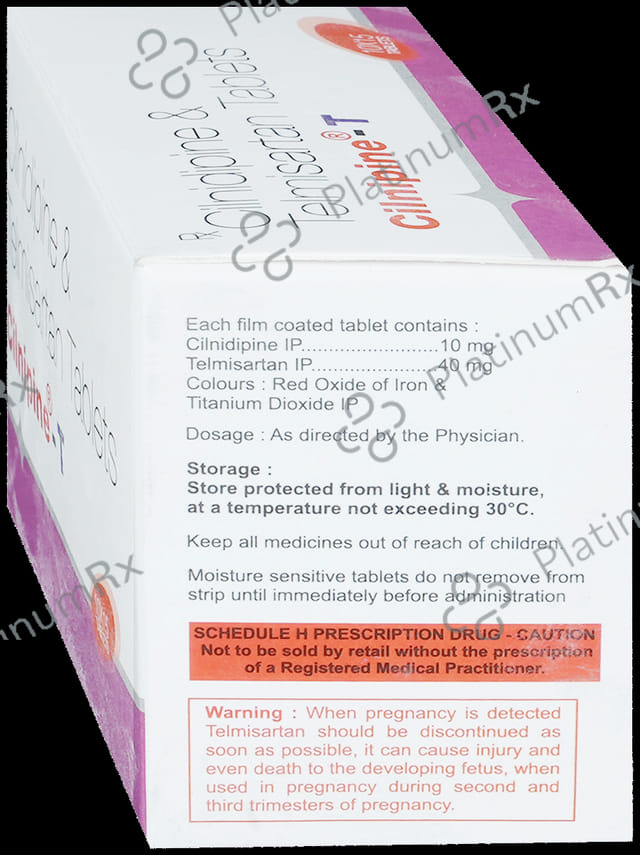 Cilnipine T 10/40mg Tablet 15s