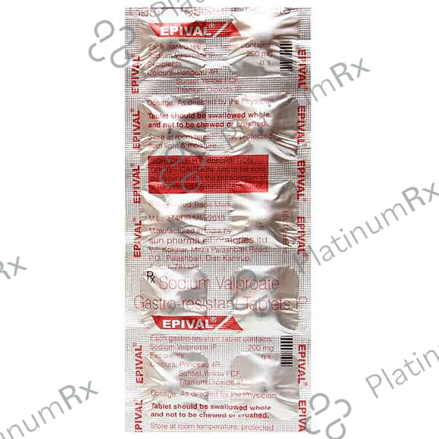 Epival 200mg Tablet 10s