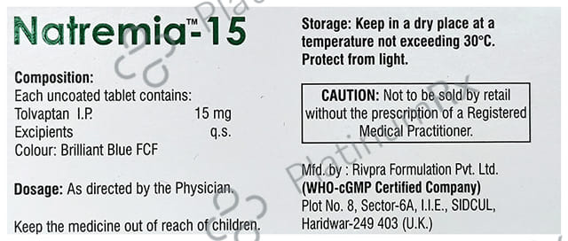 Natremia 15mg Tablet