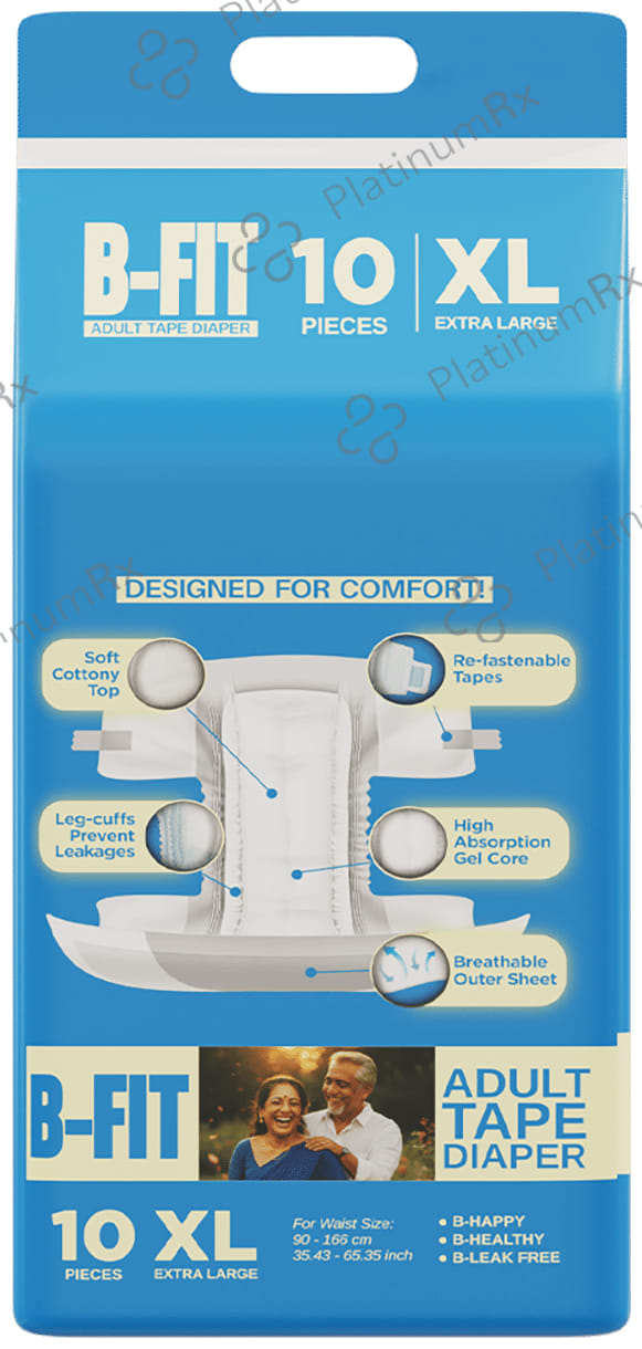 B Fit Economy Adult Diapers XL 10s