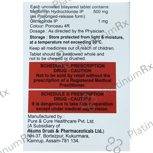 Glimetek-M 1 Tablet PR