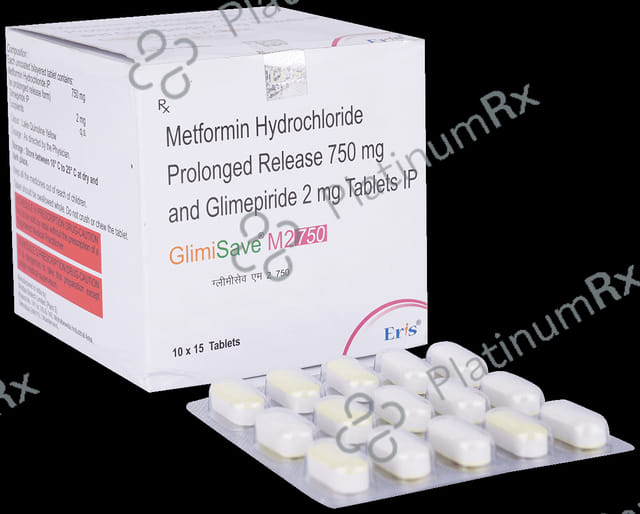 Glimisave M 2/750mg Tablet PR 15s