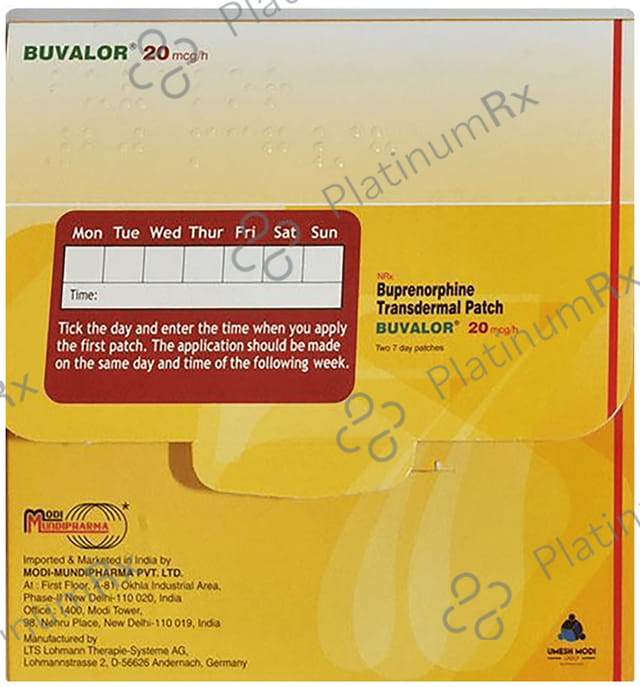 Buvalor 20mg Transdermal Patch
