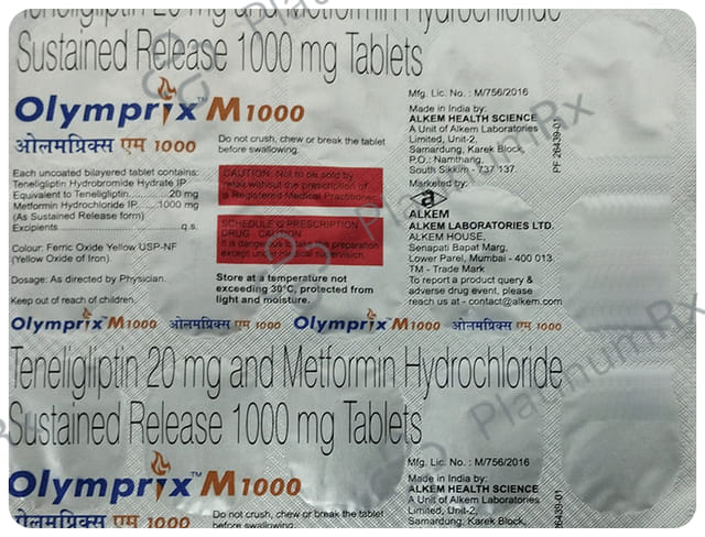 Olymprix M 1000/20mg Tablet PR 15s