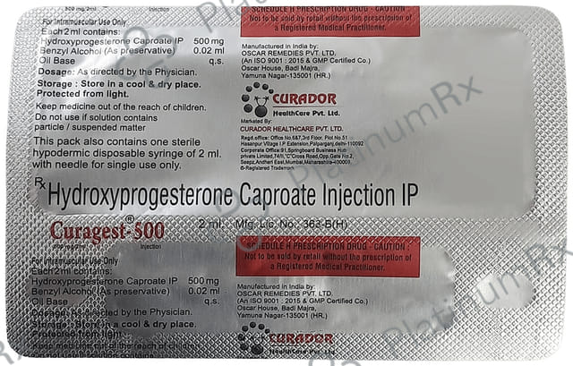 Curagest 500mg Injection