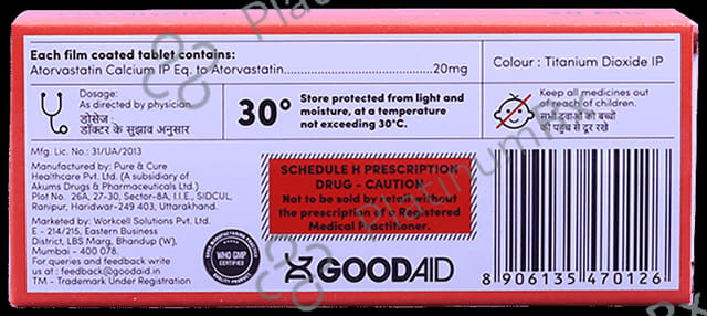 Goodvastatin 20mg Tablet 10s