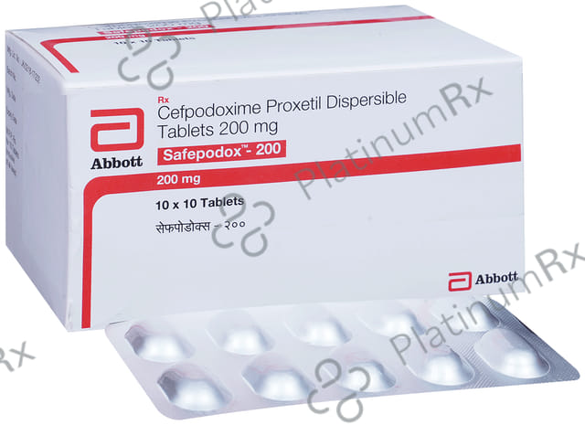 Safepodox 200mg Tablet DT 10s