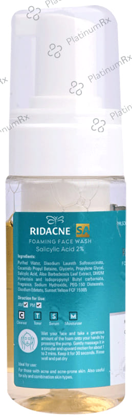 Ridacne SA Foaming Face Wash 100ml