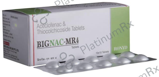 Bignac MR 4/100mg Tablet 10s