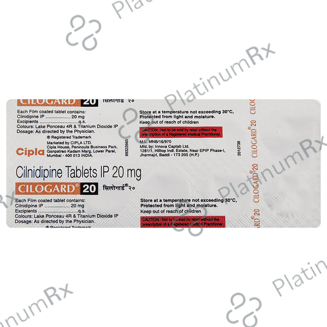 Cilogard 20 Tablet