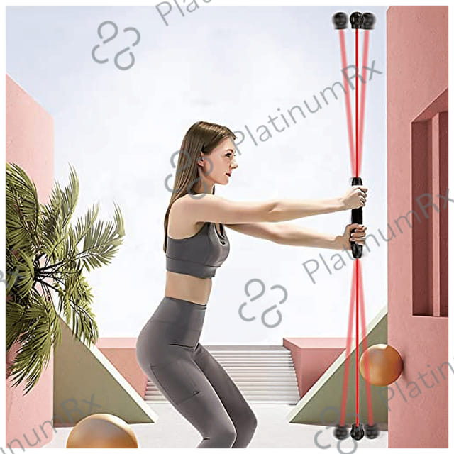 Healthcave Fitness Exercise Flexi Arms Shoulders and Abdominal Muscles Workouts Bar 1s