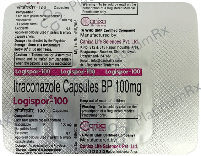 Logispor 100mg Capsule 10s