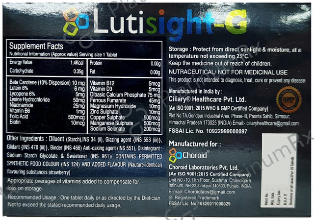 Lutisight-G Tablet