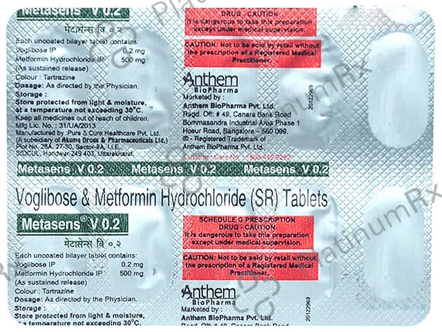 Metasens V 500/0.2mg Tablet SR 10s