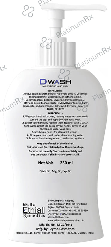 DWash Moisturizing Hand Wash