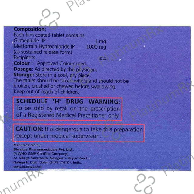 Endoglim M 1/500mg Tablet SR 10s