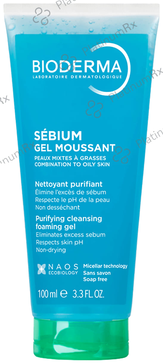 Bioderma Sebium Moussant Purifying Cleansing Foaming Gel 100ml