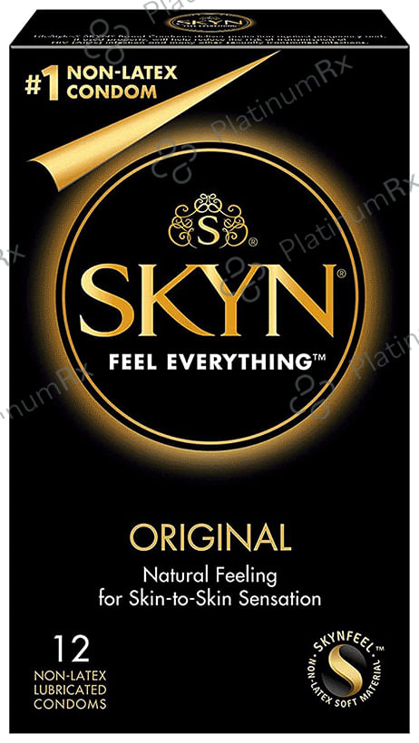 LifeStyles SKYN Feel Everything Non-Latex Lubricated Condom 12 condoms