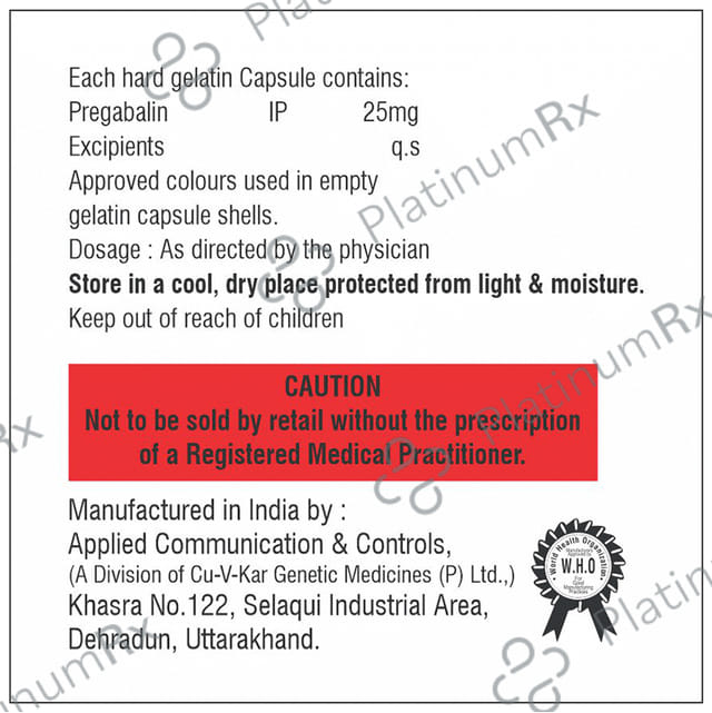 A2D 25mg Capsule 10s