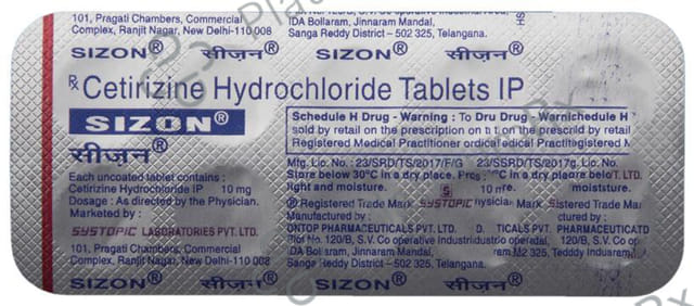 Sizon 10mg Tablet 10s