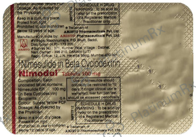 Nimodol 100mg Tablet 10s