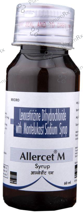 Allercet M 2.5/4mg Syrup 60ml