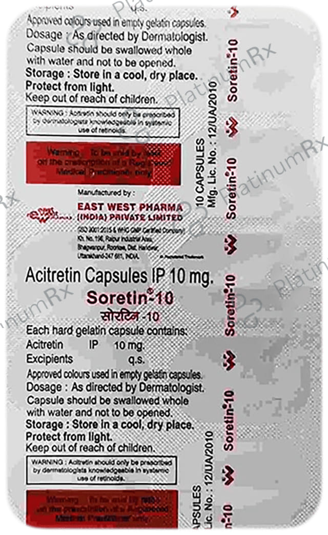 Soretin 10mg Capsule