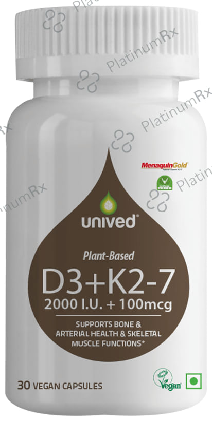 Unived D3+K2-7 Vegan Capsule