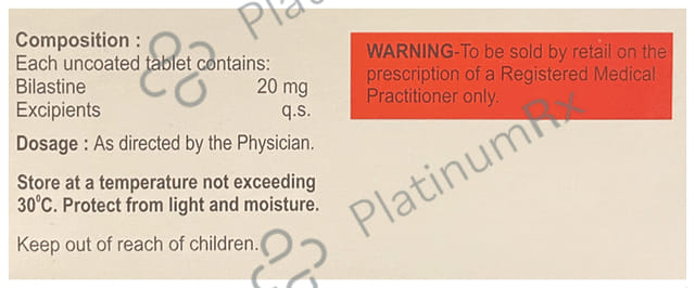 Bilared 20mg Tablet 10s