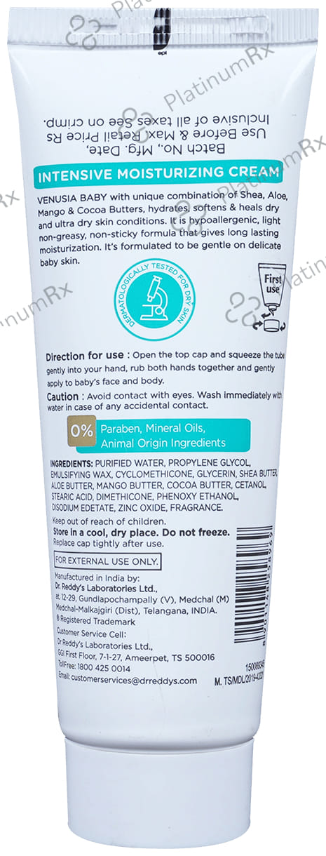 Venusia Baby Intensive Moisturizing Cream 75gm