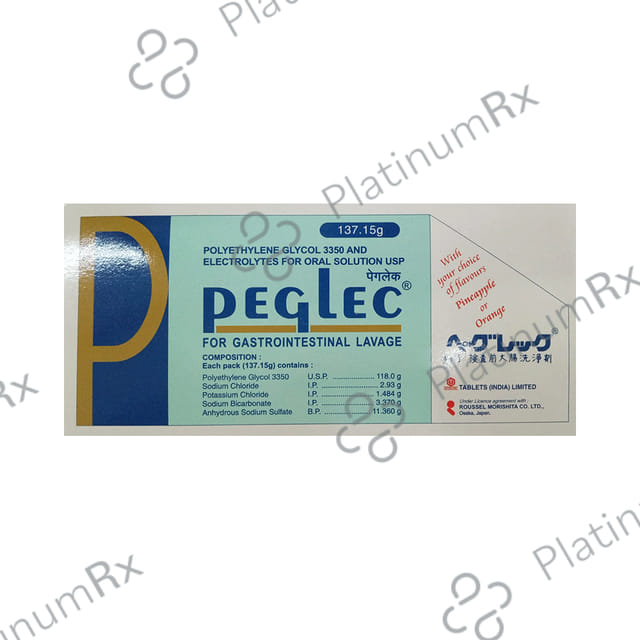 Peglec Pineapple Orange Flavour Powder 137.15gm